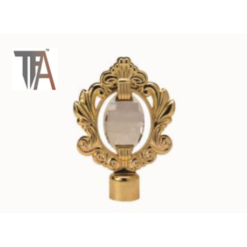 (Golden Crystal Curtain Cap for Home Decoration (TF 1619